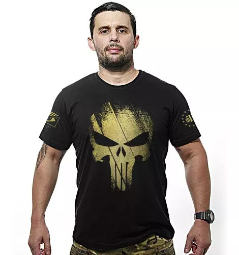 Camisa Militar Justiceiro Punisher Team Six - Gold Line | HB Militar