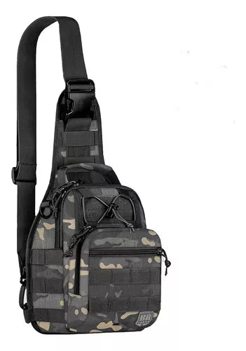 Mochila De Ombro BR Force Patrulha Multicam Black | HB Militar