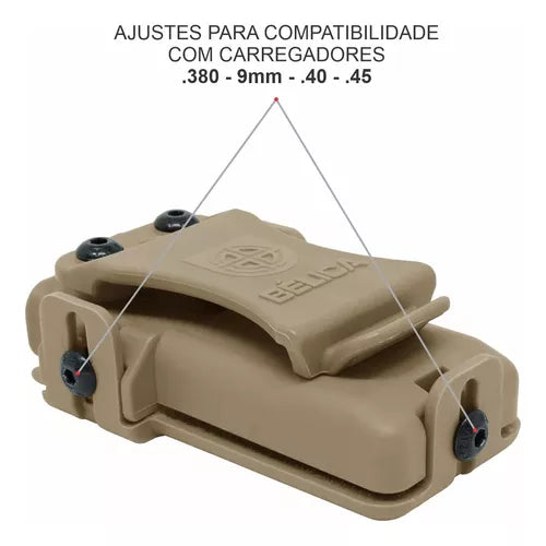 Porta Carregador Bélica Velado Universal Coyote | HB Militar