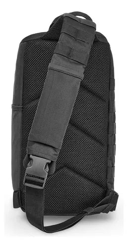 Mochila Tática Invictus Agility Preta – Sling Bag Compacta | HB Militar