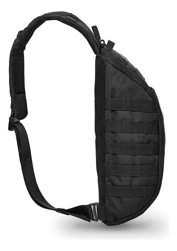 Mochila Tática Invictus Agility Preta – Sling Bag Compacta | HB Militar